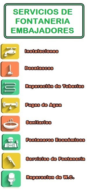 servicios de fontaneria en Embajadores
